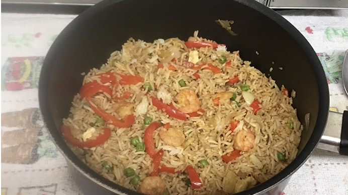 Prawn fried rice