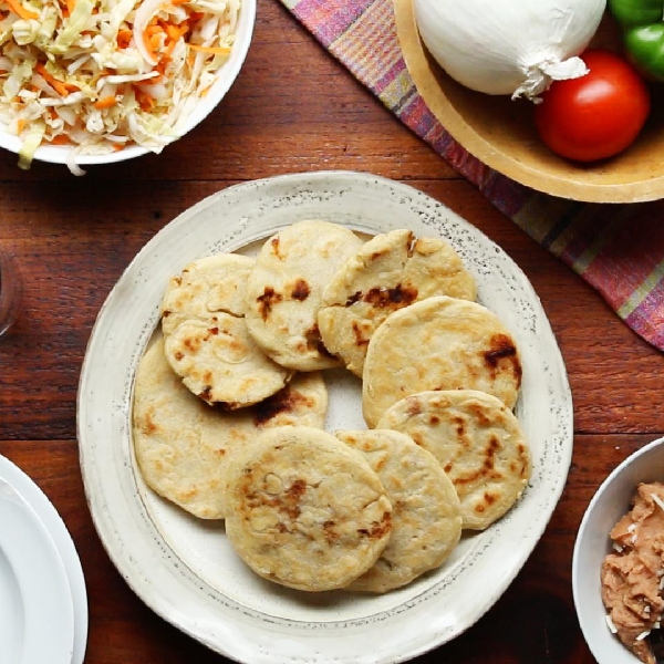 Salvadoran pupusas as made by curly and his abuelita
