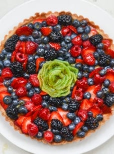 Classic french fruit tart