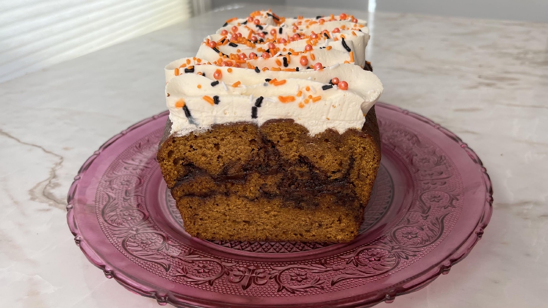 Pumpkin nutella loaf