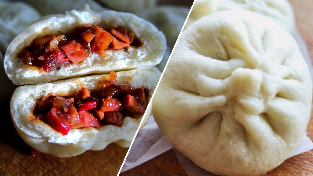 Char siu bao (manapua) as made by zhe