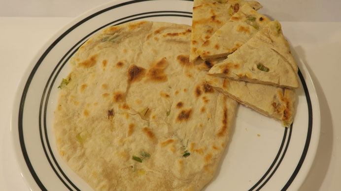 Cong you bing (scallion pancake)