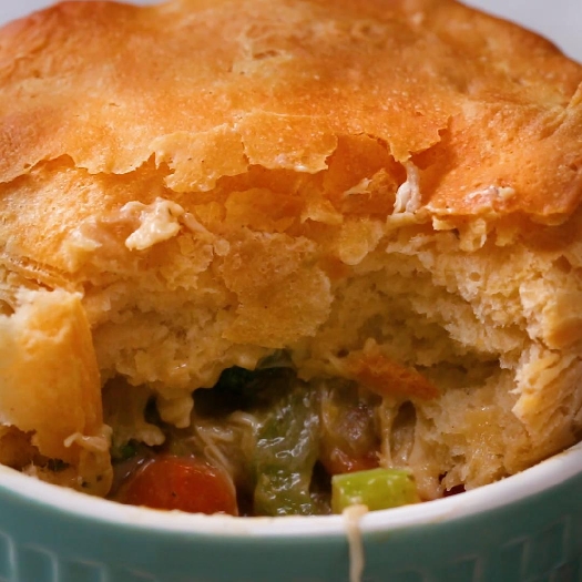 Semi-homemade veggie-packed pot pie 2 ways