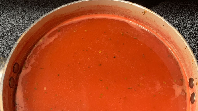 Stovetop tomato basil soup