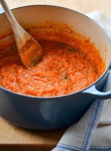 Homemade tomato sauce