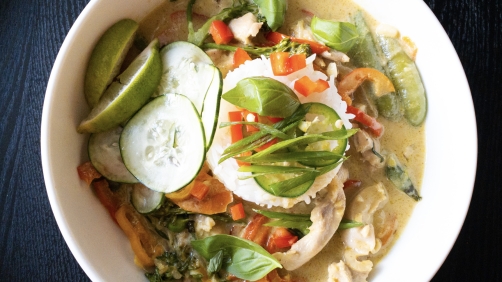 Thai green chicken curry
