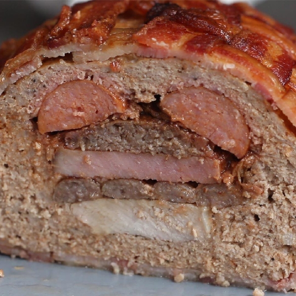 Mini power pork patty by epic meal time