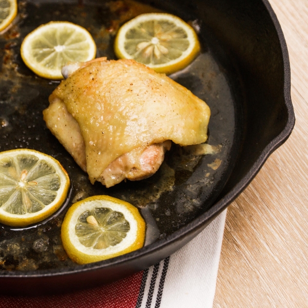 Crispy chicken thighs