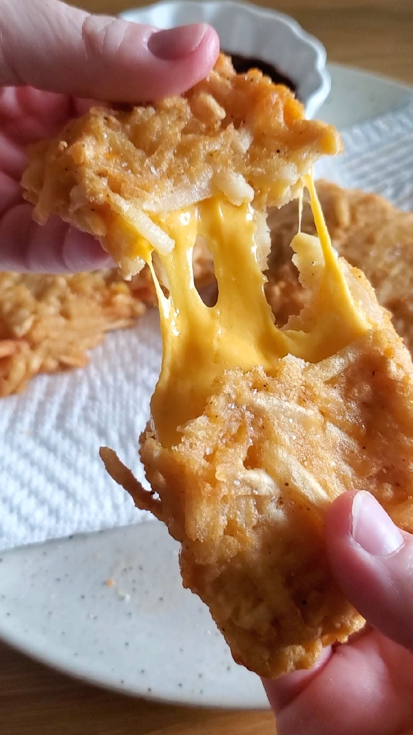 Cheese-stuffed hash browns
