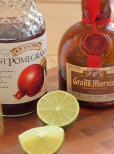 Pomegranate margaritas