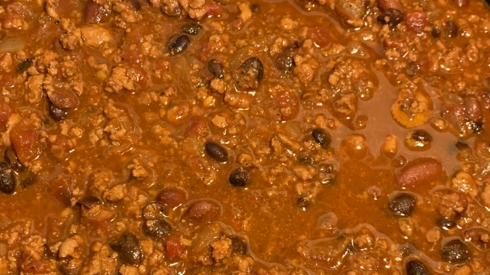 Weeknight turkey chili