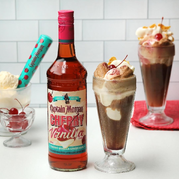 Captain morgan cherry vanilla cola float