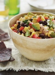 Black bean and corn salad with chipotle-honey vinaigrette
