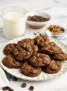 Double chocolate chip cookies