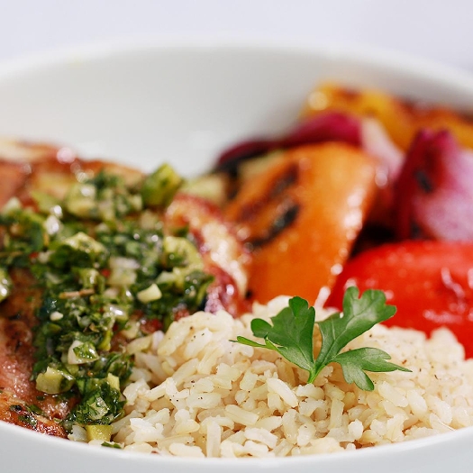 Homemade chimichurri sauce