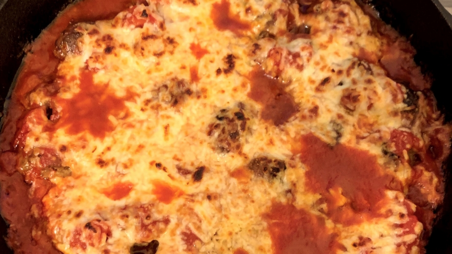 Keto meatball casserole