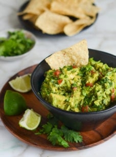 Roasted garlic guacamole