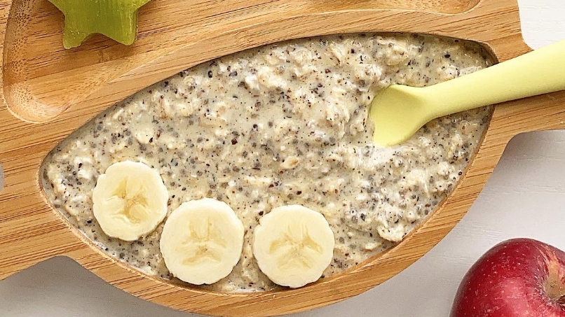 Baby friendly overnight oats