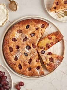 Harvest grape & olive oil cake