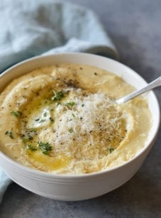Creamy butternut squash polenta