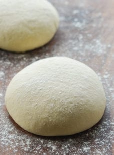 Homemade pizza dough