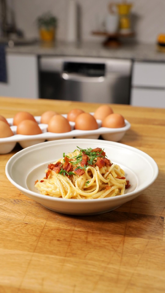 Linguine carbonara
