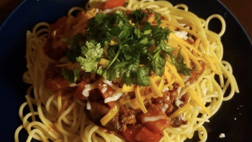Taco spaghetti