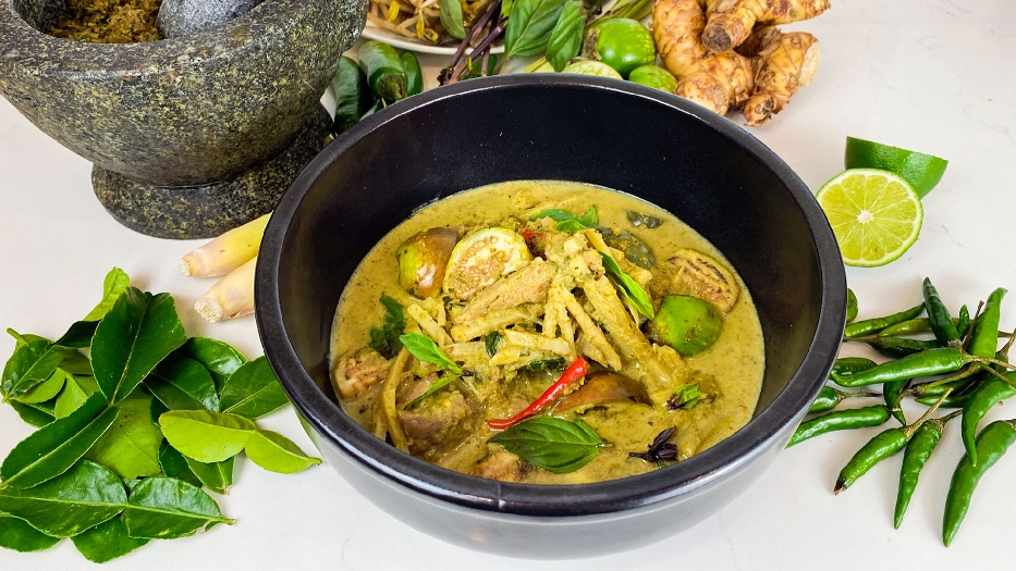 Thai green curry as made by arnold myint