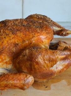 Easy high-heat roast turkey with gravy