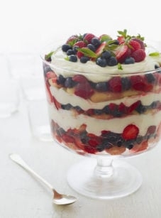 Summer berry trifle