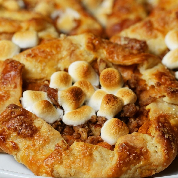 Sweet potato casserole mini galettes
