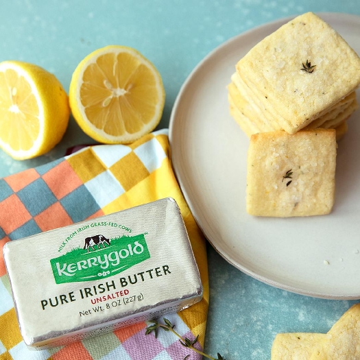 Kerrygold lemon-thyme shortbread cookies