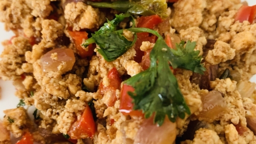 Bell pepper paneer bhurji