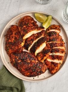 Blackened chicken (skillet, grill, or grill pan)