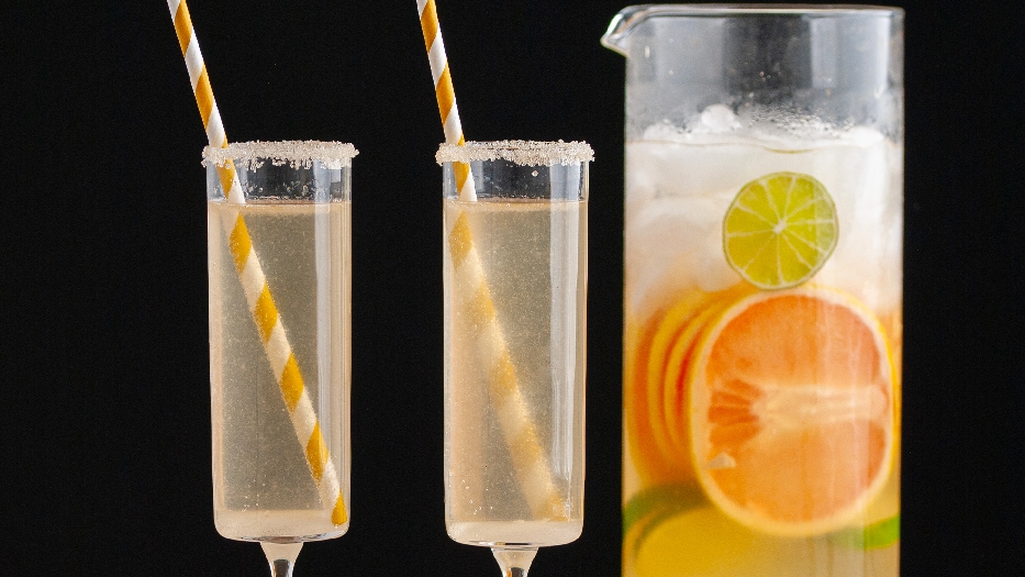 New year’s champagne and citrus punch as made by marley's menu