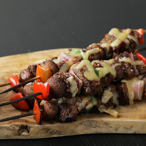 Steak sandwich kabobs