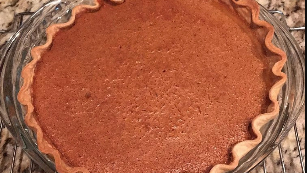 Homemade pumpkin pie