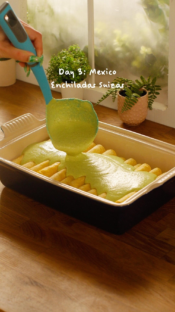 Enchiladas suizas mexicanas