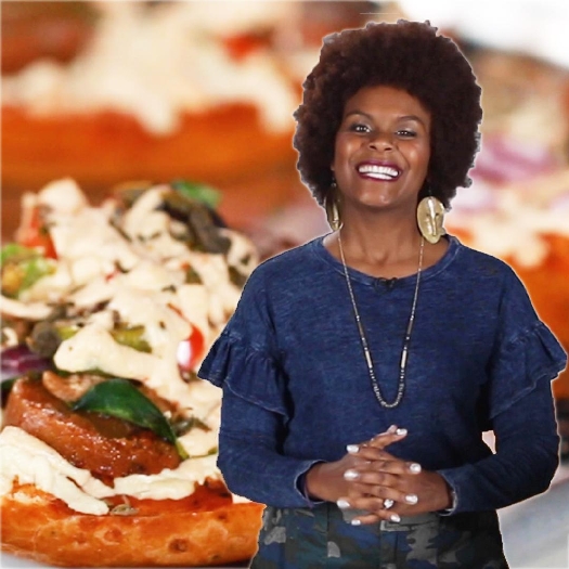 Tabitha brown’s healthy vegan pizza bagels