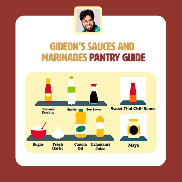 Gideon's marinades and sauces pantry guide
