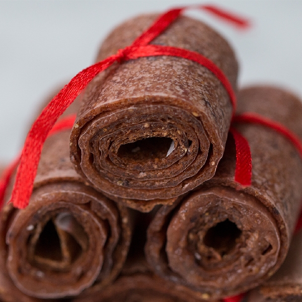 4-ingredient kiwi-strawberry fruit leathers