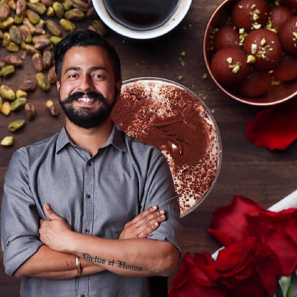 Gulab jamun tiramisu as made by chef obi