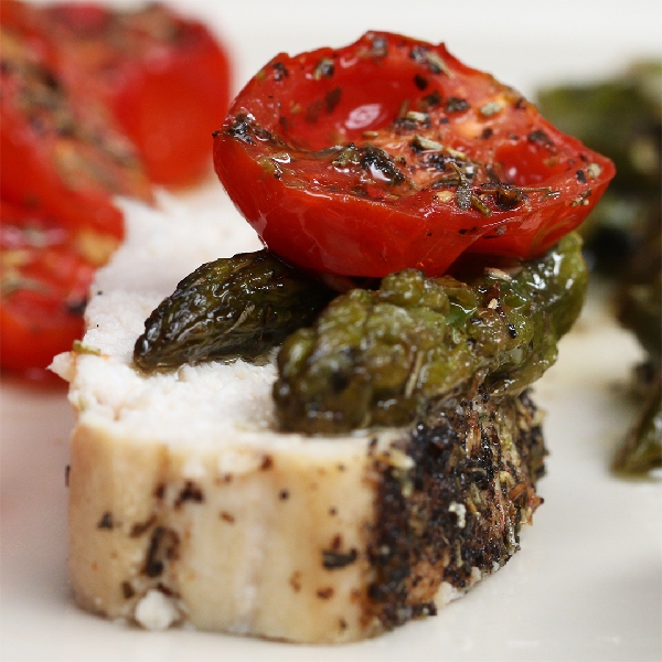 One-pan herbed chicken and veggies