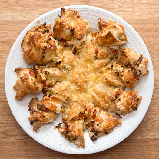 Fajita chicken puff pastry twists