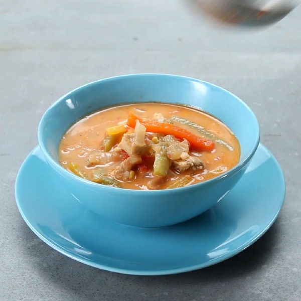 Chicken fajita soup
