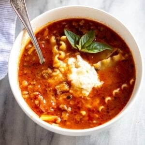 Lasagna soup