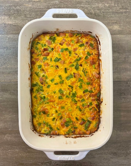 Sweet potato and ham egg bake - the meal prep manual