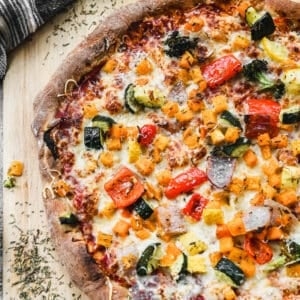 Wheat pizza dough