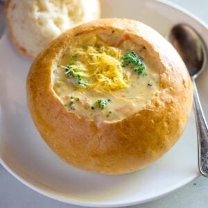 Homemade bread bowls