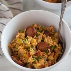 Instant pot chicken and sausage jambalaya